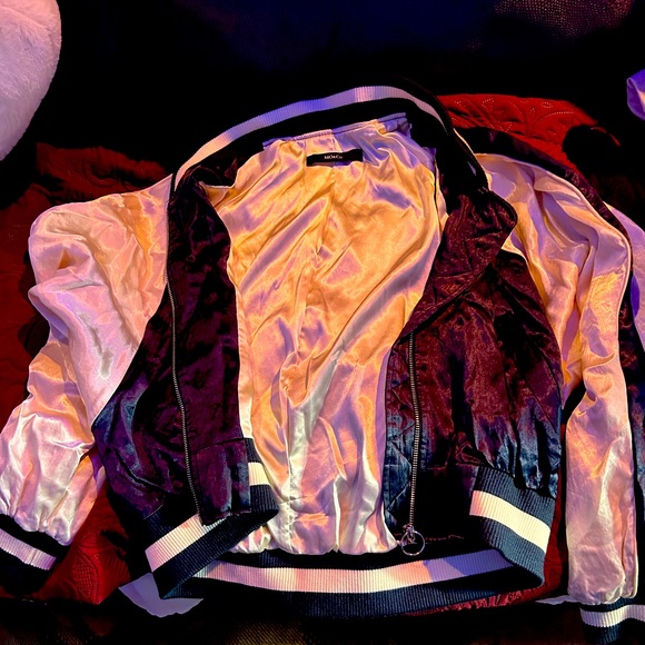 MO and Co. letterman silk jacket. - Picture 2 of 4